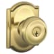 A thumbnail of the Schlage F51-GEO-CAM Polished Brass