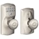 A thumbnail of the Schlage FE595-CAM-GEO Satin Nickel