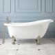 A thumbnail of the Signature Hardware 913512-68 White / Brushed Nickel Feet