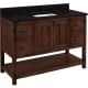 A thumbnail of the Signature Hardware 953310-48-RUMB-8 Rustic Brown / Absolute Black