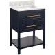 A thumbnail of the Signature Hardware 953331-24-RUMB-8 Midnight Navy Blue / Carrara Marble