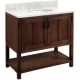 A thumbnail of the Signature Hardware 953310-36-UM-8 Rustic Brown / Carrara