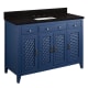 A thumbnail of the Signature Hardware 953339-48-RUMB-8 Bright Navy Blue / Absolute Black