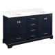 A thumbnail of the Signature Hardware 953665-60-RUMB-8 Midnight Navy Blue / Feathered White Quartz