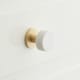 A thumbnail of the Signature Hardware 953814-1.25 White Marble / Satin Brass