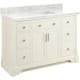 A thumbnail of the Signature Hardware 953832-48-RUMB-0 White / Carrara Marble