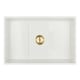 A thumbnail of the Signature Hardware 953878 White / Brushed Gold Drain