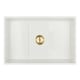 A thumbnail of the Signature Hardware 953878 White / Brushed Gold Drain