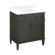 A thumbnail of the Signature Hardware 954001-30-UM-8 Dark Olive Green / Feathered White
