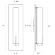 A thumbnail of the Sonneman 2441-ST Sonneman 2441-ST Line Drawing