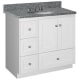 A thumbnail of the Strasser Shaker-36-4-Vanity-Left Satin White