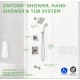 A thumbnail of the Symmons 4206 Oxford Shower System Dimensions