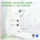 A thumbnail of the Symmons 4306 Sereno Shower System Dimensions