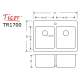 A thumbnail of the Ticor TR1700 Dimensions