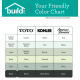 A thumbnail of the TOTO C404CUF Toto-C404CUF-Color Chart