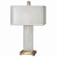 A thumbnail of the Uttermost 26136-1 White Alabaster with Coffee Bronze