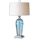 A thumbnail of the Uttermost 26137-1 Clear Blue with Polished Nickel