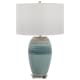 A thumbnail of the Uttermost 28437-1 Teal Crackle Glaze