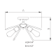 A thumbnail of the Vaxcel Lighting C0161 Line Drawing