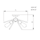 A thumbnail of the Vaxcel Lighting C0161 Line Drawing