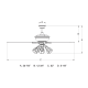 A thumbnail of the Vaxcel Lighting CLYBOURN52 Line Drawing