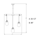 A thumbnail of the Vaxcel Lighting H0184 Line Drawing