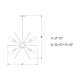 A thumbnail of the Vaxcel Lighting P0196 Line Drawing