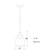 A thumbnail of the Vaxcel Lighting P0248 Line Drawing