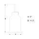 A thumbnail of the Vaxcel Lighting P0259 Line Drawing