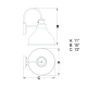 A thumbnail of the Vaxcel Lighting T0314 Line Drawing