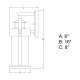 A thumbnail of the Vaxcel Lighting T0384 Line Drawing