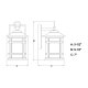 A thumbnail of the Vaxcel Lighting T0517 Line Drawing