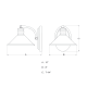 A thumbnail of the Vaxcel Lighting W0283 Line Drawing