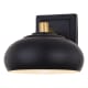 A thumbnail of the Vaxcel Lighting W0381 Matte Black / Satin Brass