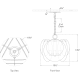 A thumbnail of the Visual Comfort ARN5453 ARM5453 Line Drawing