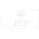 A thumbnail of the Visual Comfort TOB2186WG TOB2186WG Line Drawing