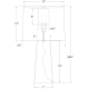 A thumbnail of the Visual Comfort BBL3120 BBL3120 Line Drawing