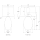 A thumbnail of the Visual Comfort CHA3421 CHA3421 Line Drawing