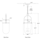 A thumbnail of the Visual Comfort CHC2298 CHC2298 Line Drawing