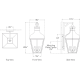 A thumbnail of the Visual Comfort CHO2160 CHO2160 Line Drawing