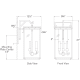 A thumbnail of the Visual Comfort CHO2612 CHO2612 Line Drawing