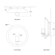 A thumbnail of the Visual Comfort CS2605 CS2605 Line Drawing