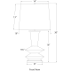 A thumbnail of the Visual Comfort CS3646 CS3646 Line Drawing