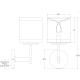 A thumbnail of the Visual Comfort KS 2070-L/BL KS 2070 Line Drawing