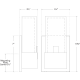 A thumbnail of the Visual Comfort KW2113ALB KW2113 Line Drawing