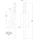 A thumbnail of the Visual Comfort KW2281 KW2281 Line Drawing