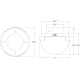 A thumbnail of the Visual Comfort KW4011 KW4011 Line Drawing
