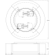 A thumbnail of the Visual Comfort KW4012 KW4012 Line Drawing