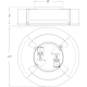 A thumbnail of the Visual Comfort KW4013 KW4013 Line Drawing