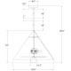 A thumbnail of the Visual Comfort KW5509 KW5509 Line Drawing